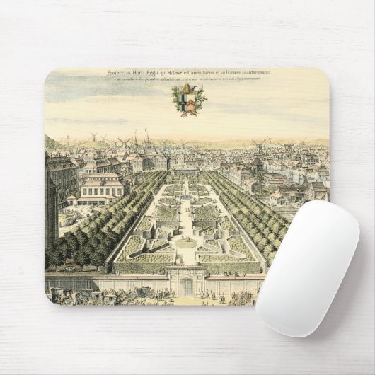 Tapis De Souris Vue aérienne du jardin formel par Eric Dahlbergh (Avec souris)