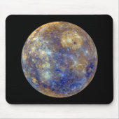 Tapis De Souris Vue colorée de Mercure (Devant)