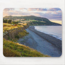 Vue côtière de la plage sud de Greystones