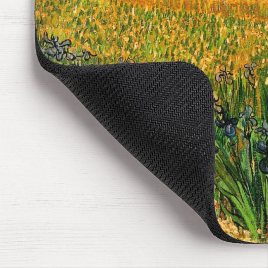 Tapis De Souris Vue d'Arles avec Irises par Vincent van Gogh (Coin)