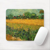 Tapis De Souris Vue d'Arles avec Irises par Vincent van Gogh (Avec souris)