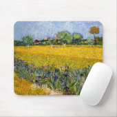 Tapis De Souris Vue d'Arles avec la peinture d'Irises Vincent van  (Avec souris)