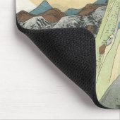 Tapis De Souris Vue de Hakone sur le lac, Hiroshige, 1831-34 (Coin)