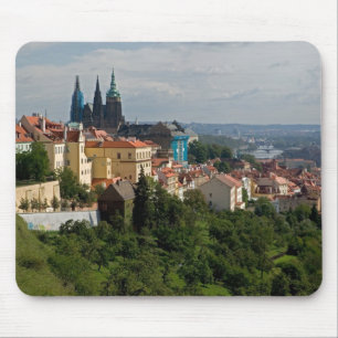 Tapis De Souris Vue de la cathédrale Saint-Guy, Prague, République
