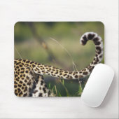 Tapis De Souris Vue de la queue de léopards (Panthera pardus), (Avec souris)