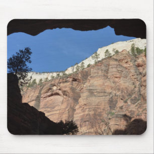 Tapis De Souris Vue de l'escalier du diable à Zion National Park