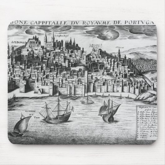 Tapis De Souris Vue de Lisbonne (Devant)