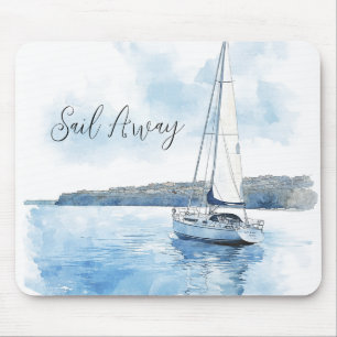 Tapis De Souris Vue de l'océan Sail Away