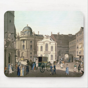 Tapis De Souris Vue de Michaelerplatz montrant le Burgtheater