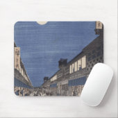 Tapis De Souris Vue de nuit de rue de Saruwaka (Avec souris)