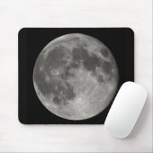 Tapis De Souris Vue de Pleine lune de la terre (Avec souris)