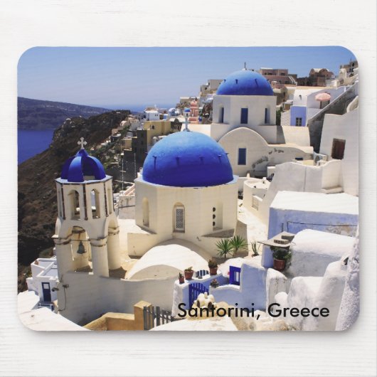 Tapis De Souris Vue de Santorini (Devant)