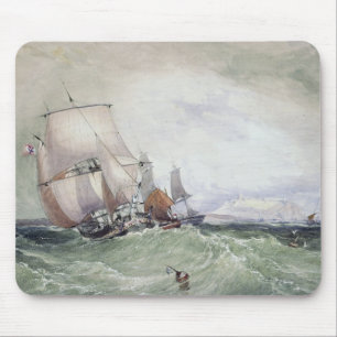 Tapis De Souris Vue de Scarborough, avec Collier Brig