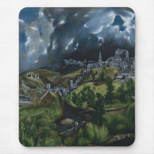 Tapis De Souris Vue d'El Greco sur Tolède (Devant)