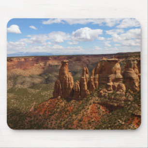 Tapis De Souris Vue depuis le sentier Canyon Rim à Colorado Monume