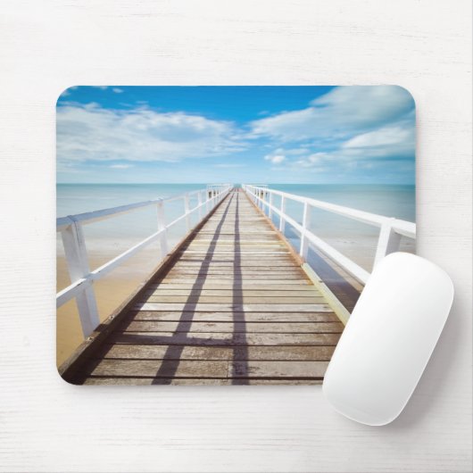 Tapis De Souris Vue depuis Pier sur la mer (Avec souris)