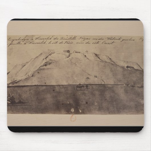 Tapis De Souris Vue des excavations de troy vues de l'ouest (Devant)