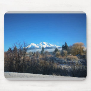 Tapis De Souris Vue d'hiver à Mount Shasta, CA
