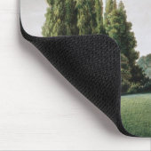 Tapis De Souris Vue du château près du pont en pierre (Coin)