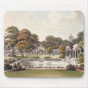 Tapis De Souris Vue du dôme, pavillon de Brighton, gravé par