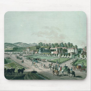 Tapis De Souris Vue du palais d'Augarten et du parc, Vienne