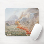 Tapis De Souris Vue d'une éruption du mont Vésuve qui a commencé (Avec souris)