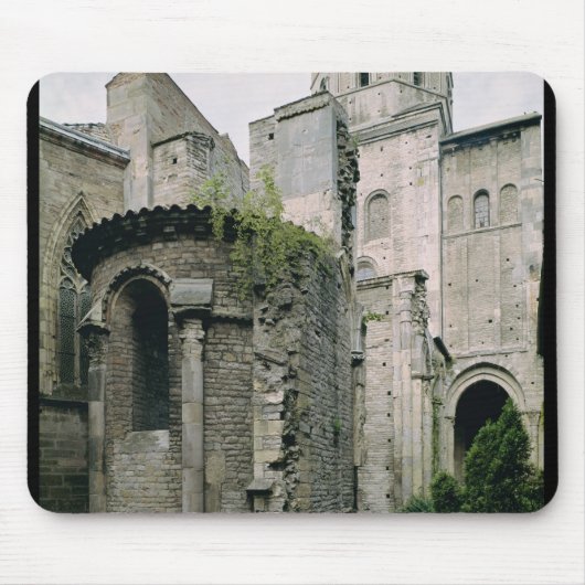 Tapis De Souris Vue extérieure de l'apsidiole de l'abbaye (Devant)