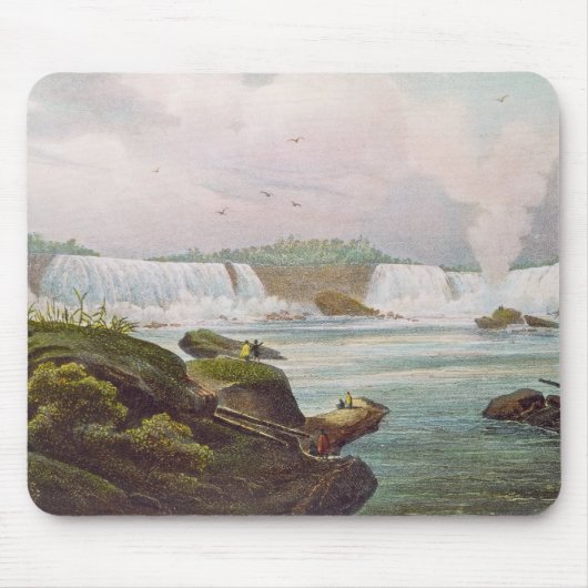 Tapis De Souris Vue générale des chutes du Niagara du côté (Devant)
