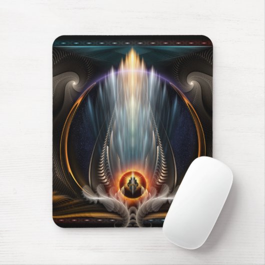 Tapis De Souris Vue impériale Fractal Art Mousepad (Avec souris)