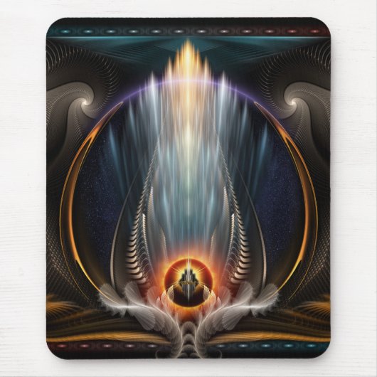 Tapis De Souris Vue impériale Fractal Art Mousepad (Devant)