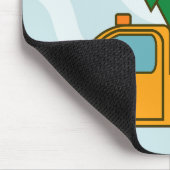 Tapis De Souris Vue latérale du camion père Noël Joyeux Noël (Coin)