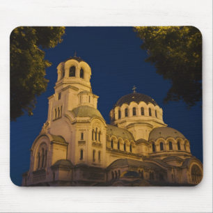 Tapis De Souris Vue nocturne de la cathédrale Alexandre-Nevski