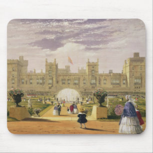 Tapis De Souris Vue orientale du château et du jardin, Windsor Ca