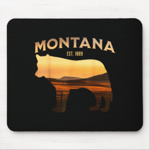 Tapis De Souris Vue panoramique du Montana Est 1889 Wolf Scenic Wi