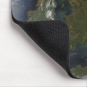 Tapis De Souris Vue satellite de l'Europe du Nord (Coin)