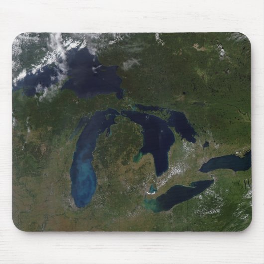 Tapis De Souris Vue satellite des Grands Lacs (Devant)