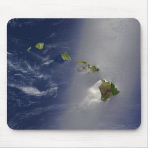Tapis De Souris Vue satellite des îles d'archipel d'Hawaï