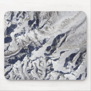 Tapis De Souris Vue satellite d'un glacier de l'Himalaya