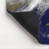 Tapis De Souris Vue satellite d'une tempête d'hiver massive (Coin)