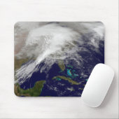 Tapis De Souris Vue satellite d'une tempête d'hiver massive (Avec souris)