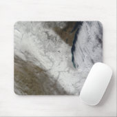 Tapis De Souris Vue satellite sur la neige et le froid (Avec souris)