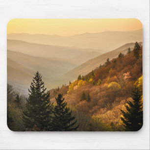 Tapis De Souris Vue sur la vallée d'Oconaluftee Caroline du Nord
