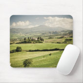 Tapis De Souris Vue sur le paysage toscan à ferme et 2 (Avec souris)