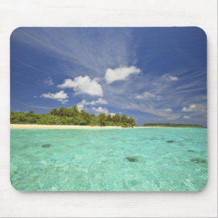 Tapis De Souris Vue sur l'île de Funadoo depuis Funadovilligilli