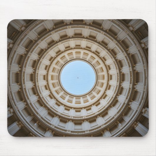 Tapis De Souris Vue symétrique vers l'oeil d'un grand dôme (Devant)
