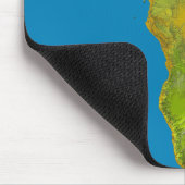 Tapis De Souris Vue topographique de l'Afrique (Coin)