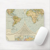 Tapis De Souris W, E Hemisphères (Avec souris)