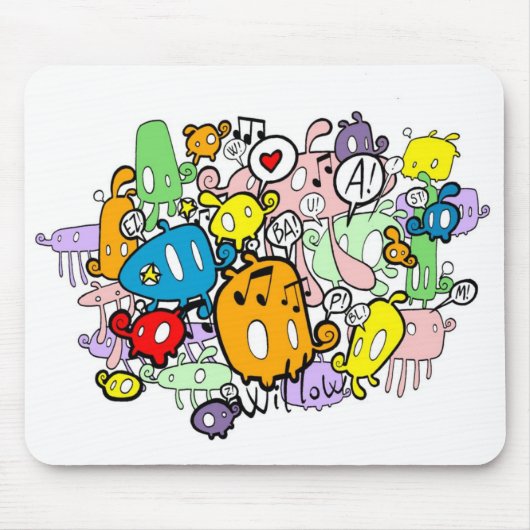 TAPIS DE SOURIS W ZAZZLE (Devant)