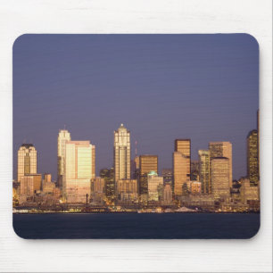 Tapis De Souris WA, Seattle, ligne d'horizon de Seattle et baie d'