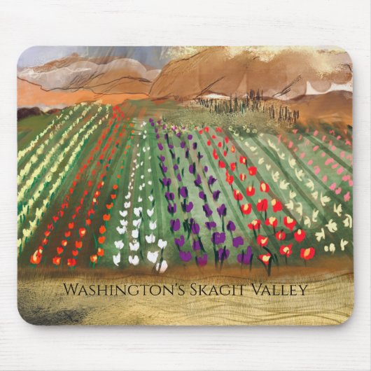 Tapis De Souris WA Skagit Valley Tulip Fields Spring Dreams (Devant)